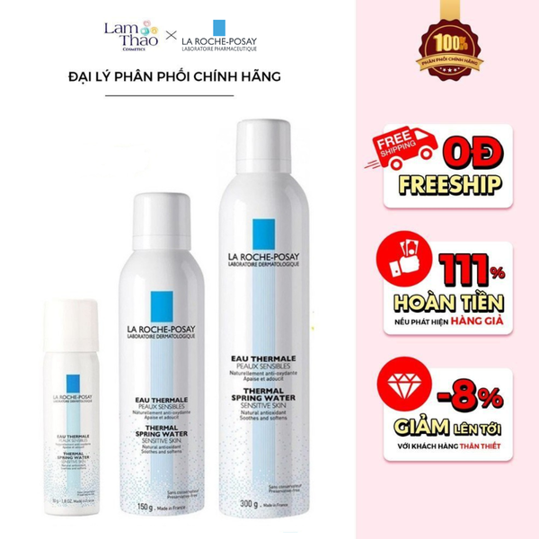 Xịt Khoáng Cấp Ẩm Làm Giảm Dịu Da La Roche-Posay Thermal Spring Water