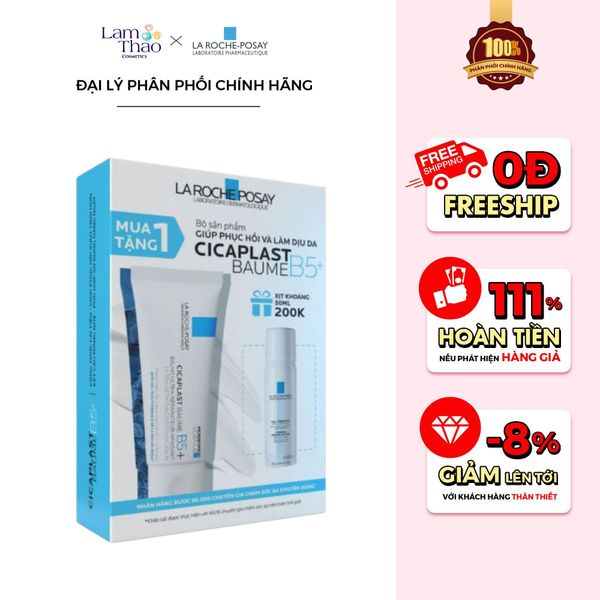 Bộ Sản Phẩm 2 Món Giúp Phục Hồi & Làm Dịu Da La Roche-Posay Cicaplast Baume B5+ Ultra-Repairing Soothing Balm + Thermal Spring Water Sensitive Skin