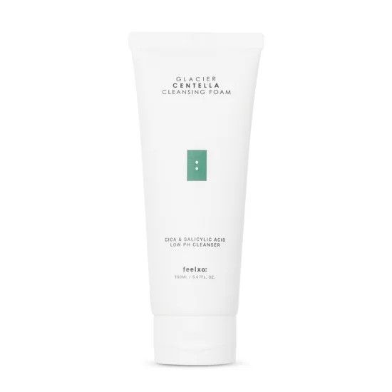 Sữa Rửa Mặt Tạo Bọt Chiết Xuất Rau Má Feelxo Glacier Centella Cleansing Foam 150ml