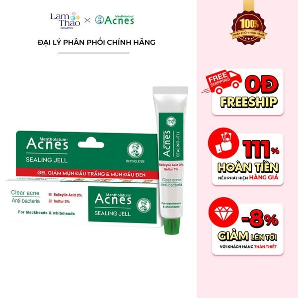 Gel Hỗ Trợ Kháng Khuẩn Làm Sạch Mụn Đầu Trắng Và Đầu Đen Acnes Sealing Jell