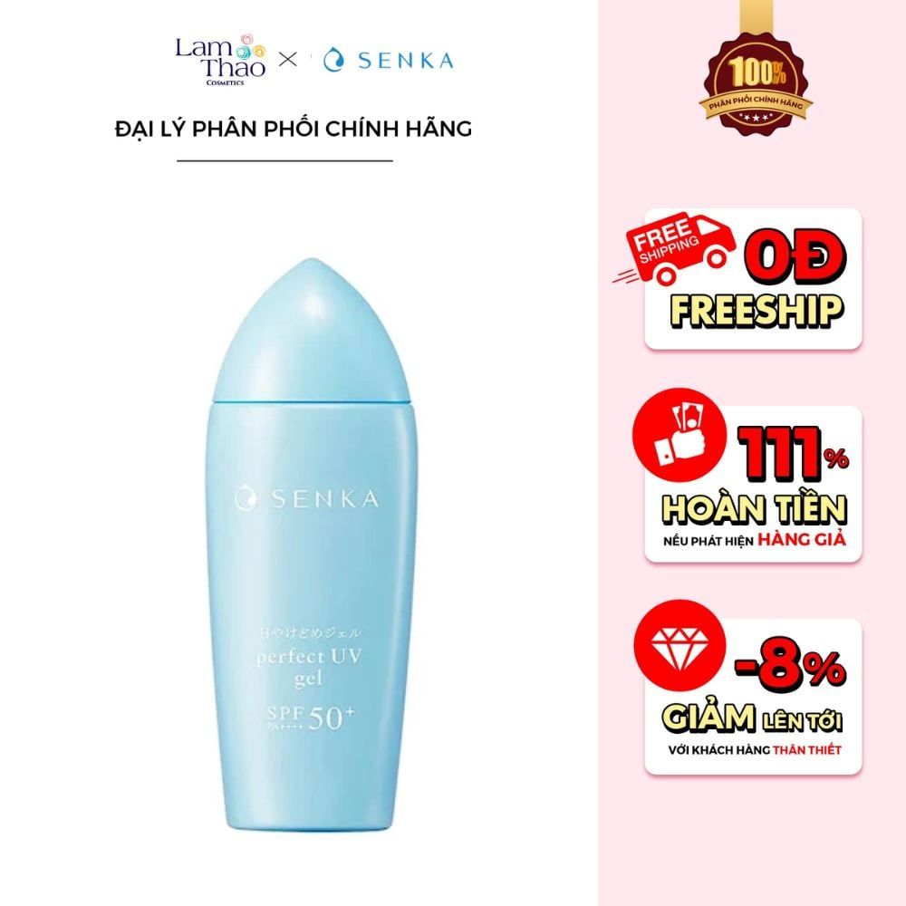 Gel Sữa Chống Nắng Dưỡng Ẩm Senka Perfect UV Gel SPF50+ PA++++