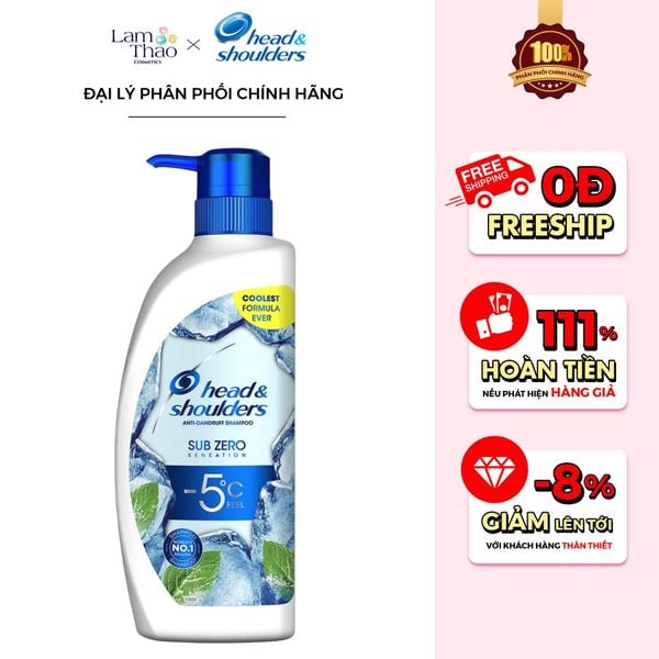 Dầu Gội Băng Lạnh Sạch Gàu Head & Shoulders Sub Zero Sensation
