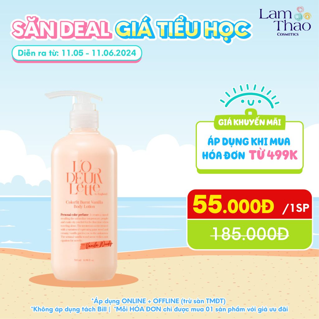 [HÓA ĐƠN 499K] Sữa Dưỡng Hương Nước Hoa Lodeurlette Colorfit 500ml