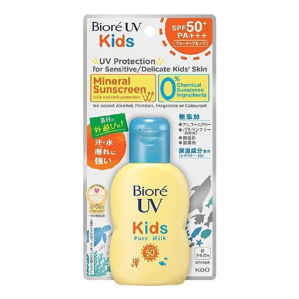 Sữa Chống Nắng Dịu Nhẹ Cho Trẻ Em Bioré UV Kids Pure Milk SPF50+ PA+++