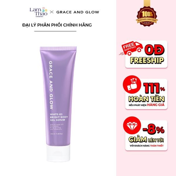 Sữa Dưỡng Thể Dạng Gel Grace And Glow Black Opium White B3 Bright Body Gel Serum