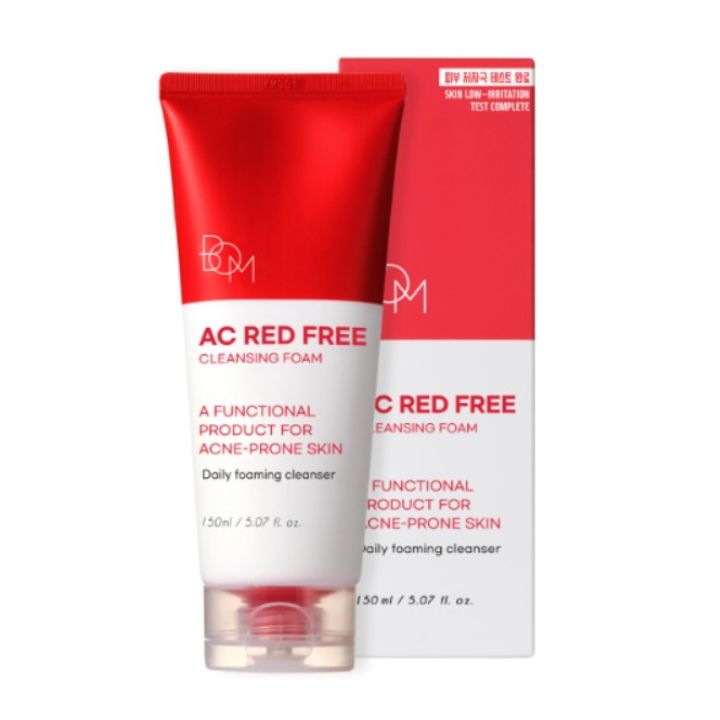 Sữa Rửa Mặt Tạo Bọt Ngừa Mụn BOM AC Red Free Cleansing Foam 150ml