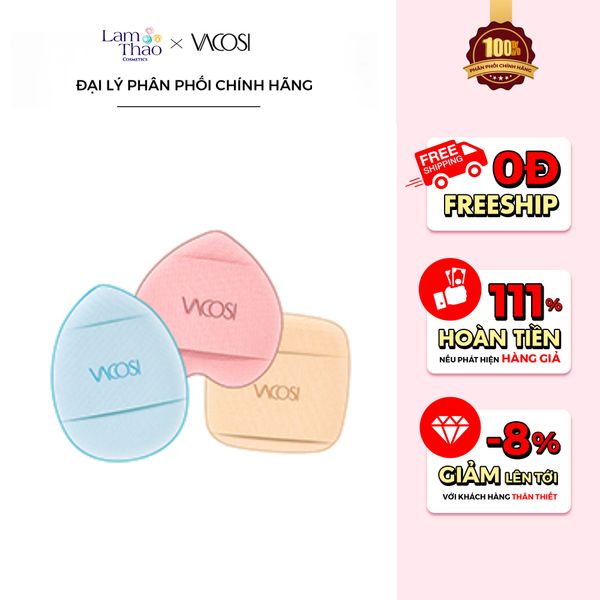Set 3 Bông Mút Cushion Nhỏ Xỏ Ngón Vacosi Top Finger Cushion