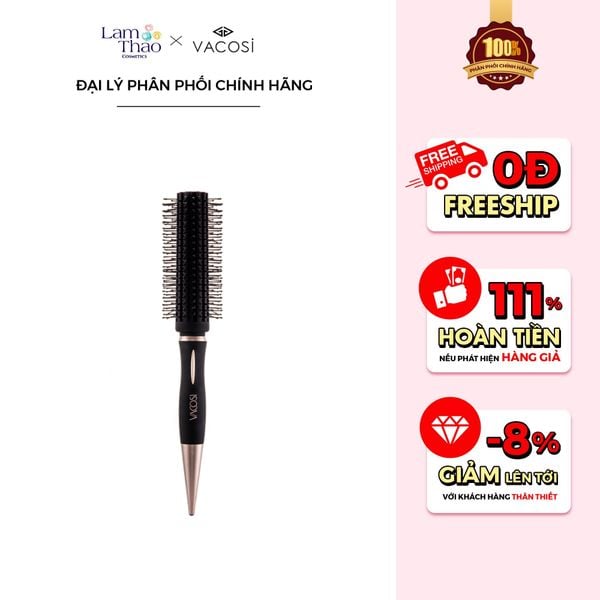 Lược Tròn Tạo Kiểu Và Phồng Tóc Vacosi For All Hair Types Styling Hairbrush