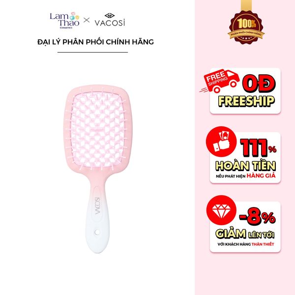 Lược Lưới Massage & Gỡ Rối Tóc Ướt Vacosi Hollow Out Paddle Detangler