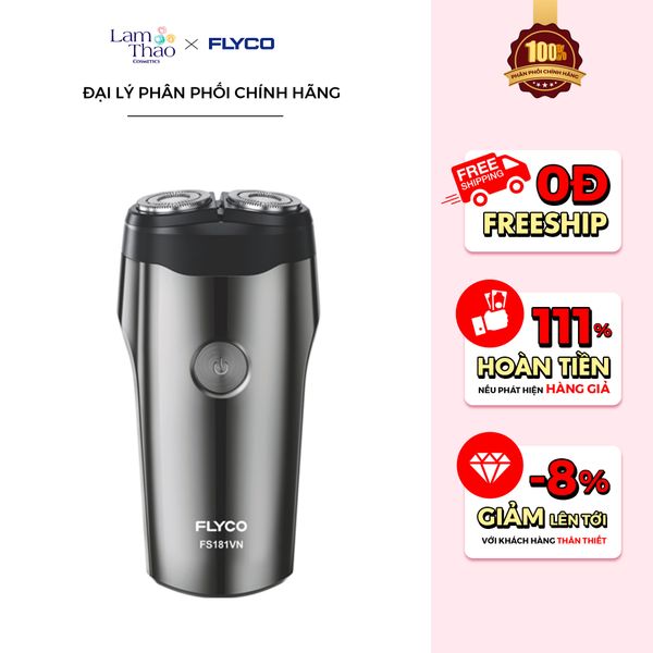 Máy Cạo Râu 2 Lưỡi Thân Máy Kháng Nước Mini Flyco