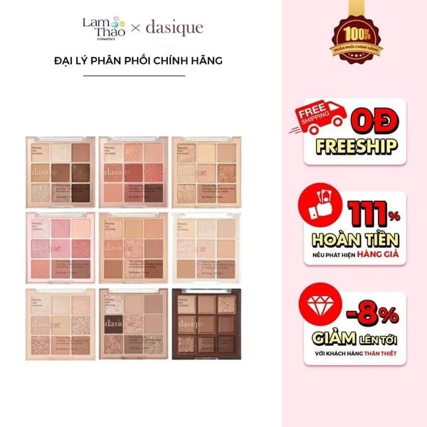 Bảng Phấn Mắt Dasique Eye Shadow Palette