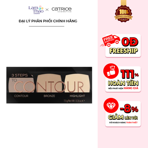 Bảng Phấn Tạo Khối 3 Bước Catrice 3 Steps To Contour Palette
