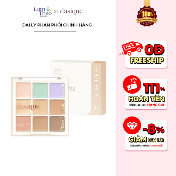 Bảng Triệt Sắc Che Khuyết Điểm Dasique Pro Concealer Palette