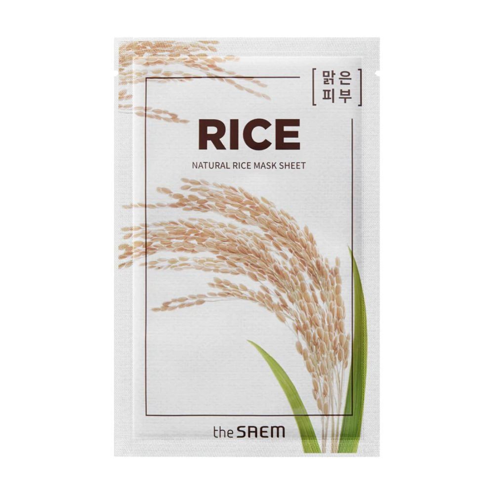 Mặt Nạ Giấy Gạo Hỗ Trợ Dưỡng Trắng Giữ Ẩm The Saem Natural Rice Mask Sheet