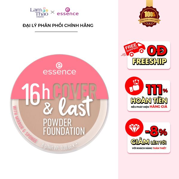 Phấn Nền Che Phủ Bền Màu Essence 16H Cover & Last Powder Foundation