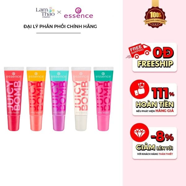 Son Bóng Có Màu Essence Juicy Bomb Shiny Lipgloss