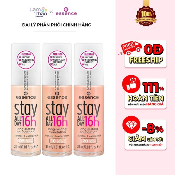 Kem Nền Bền Màu Essence Stay All Day 16h Long Lasting Foundation