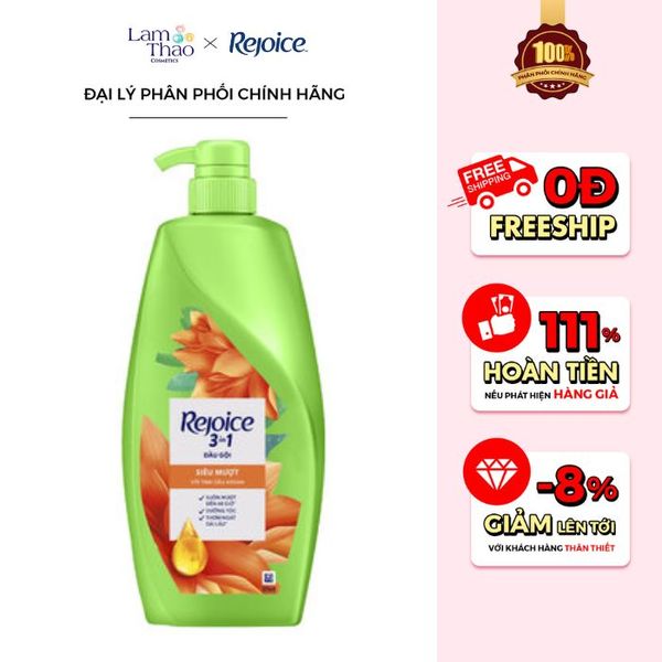 Dầu Gội Rejoice Siêu Mềm Mượt 48 Hour Rich Soft Smooth Shampoo