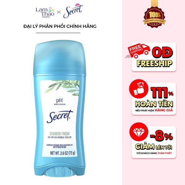 Sáp Khử Mùi Secret Shower Fresh Secret Antiperspirant Deodorant