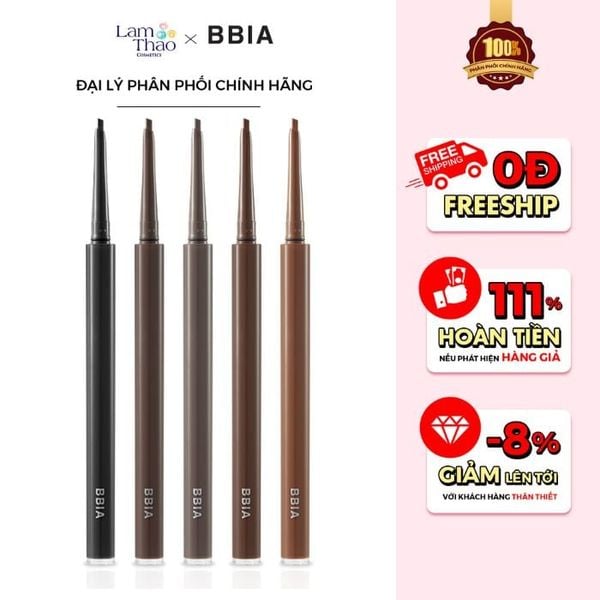 Chì Kẻ Mắt Bbia Auto Gel Eyeliner Slim