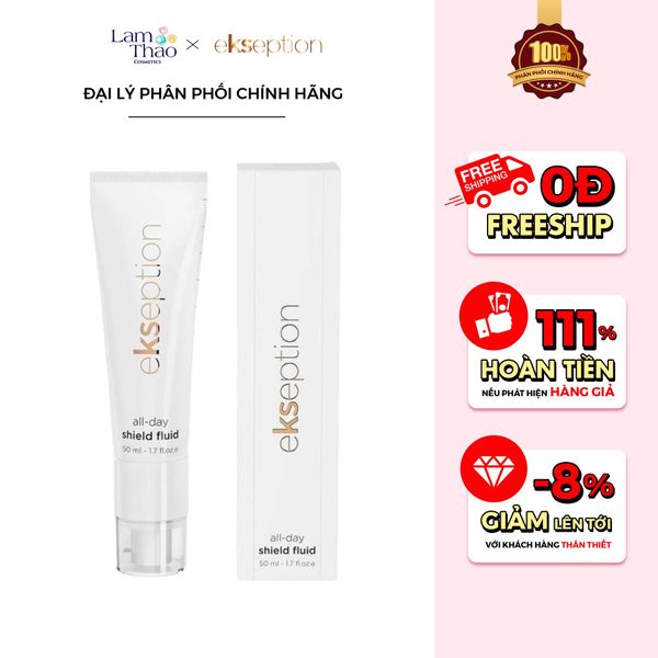 Kem Chống Nắng Ngăn Ngừa Lão Hoá Ekseption All Day Shield SPF50 - Phù Hợp Da Xâm Lấn