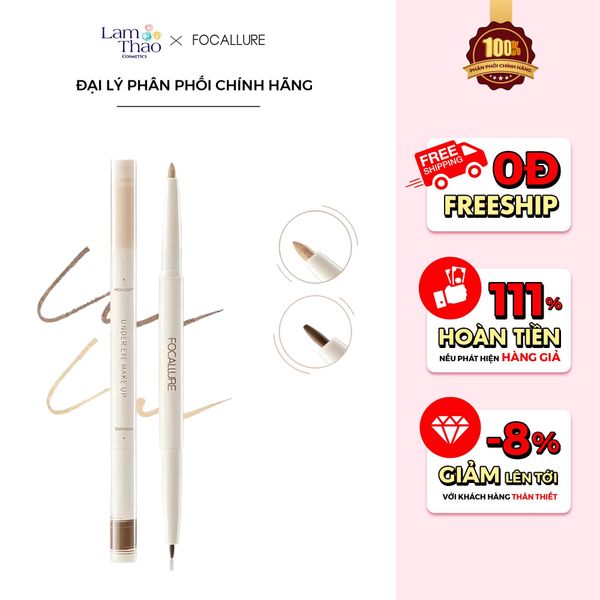 Bút Kẻ Bọng Mắt Dạng Gel Focallure Creamy Duo Gel Eyeliner FA369