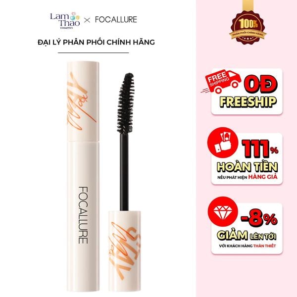 Mascara Làm Dài Dày Cong Mi Focallure Waterproof Volumizing Mascara