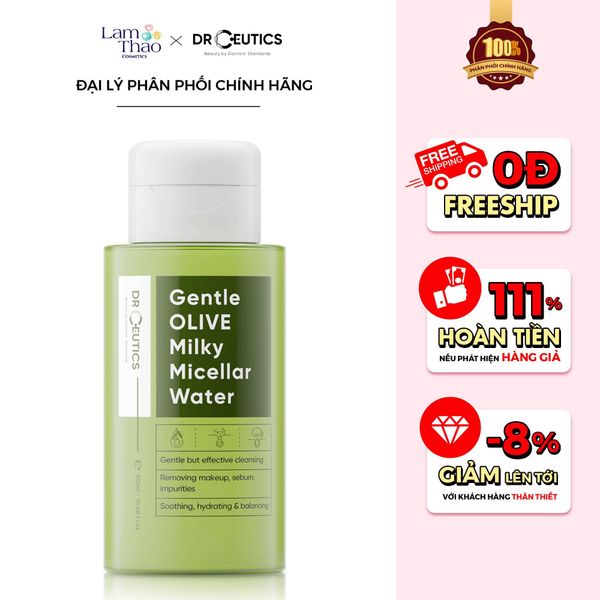 Nước Tẩy Trang Dạng Sữa Drceutics Gentle Olive Milky Micellar Water