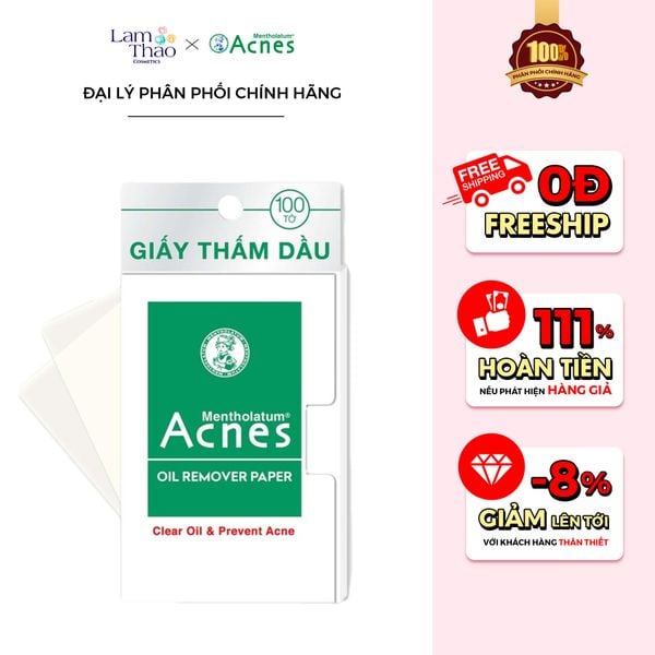 Giấy Thấm Dầu Acnes Oil Remover Paper Clear Oil & Prevent Ance