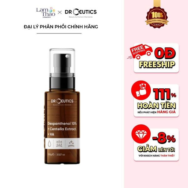 Tinh Chất Dưỡng Ẩm, Phục Hồi Da DrCeutics B5 Dexpanthenol 10% + Centella Extract + HA