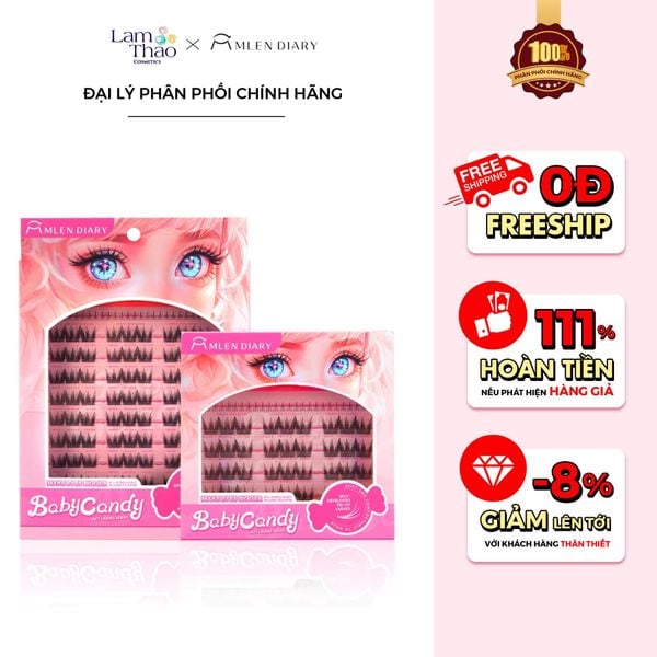Mi Giả Kiểu Baby Candy Mlen Diary Baby Candy