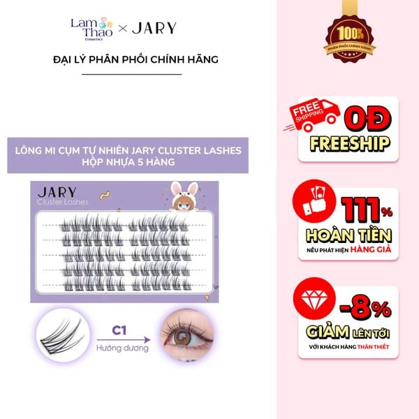 Lông Mi Cụm Tự Nhiên Jary Cluster Lashes