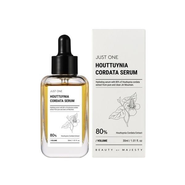 [HÓA ĐƠN BOM 349K TẶNG 1 TONER AC BOM]  Tinh Chất Dưỡng Ẩm Chiết Xuất Diếp Cá BOM Just One Houttuynia Cordata Serum