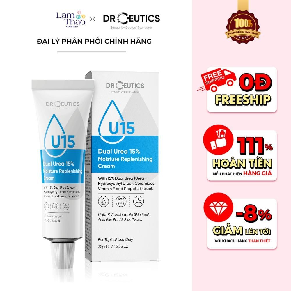 Kem Dưỡng Cấp Ẩm DrCeutics Dual Urea 15% Moisture Replenishing Cream