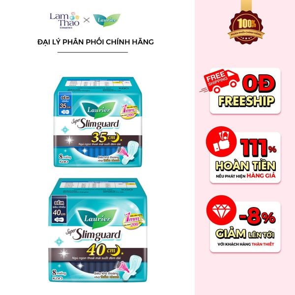 Băng Vệ Sinh Ban Đêm Siêu Mỏng 1mm Laurier