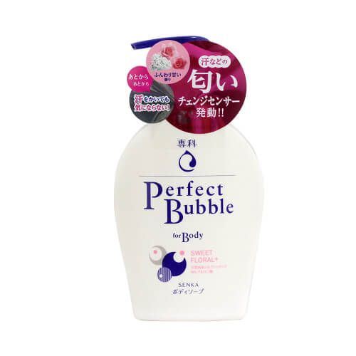 Sữa Tắm Dưỡng Ẩm Tạo Bọt Tơ Tầm Hương Hoa Senka Perfect Bubble For Body