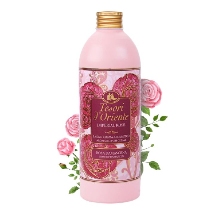 Sữa Tắm Nước Hoa Hương Hoa Hồng Tesori D'Oriente Imperial Rose Aromatic Bath Cream