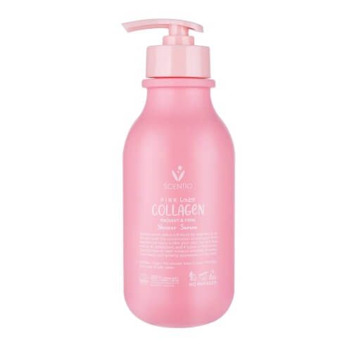 Sữa Tắm Dưỡng Trắng Và Sáng Mịn Da Beauty Buffet Scentio Pink Collagen Radiant & Firm Shower Serum