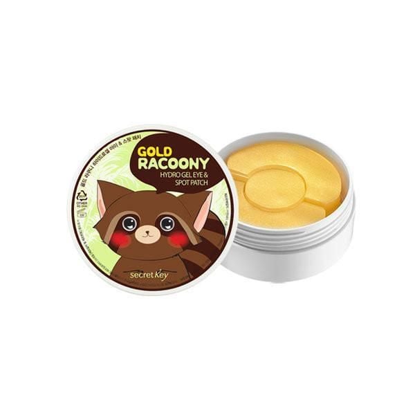 Mặt Nạ Dưỡng Mắt Cải Thiện Độ Đàn Hồi Secret Key Gold Racoony Hydrogel Eye & Spot Patch