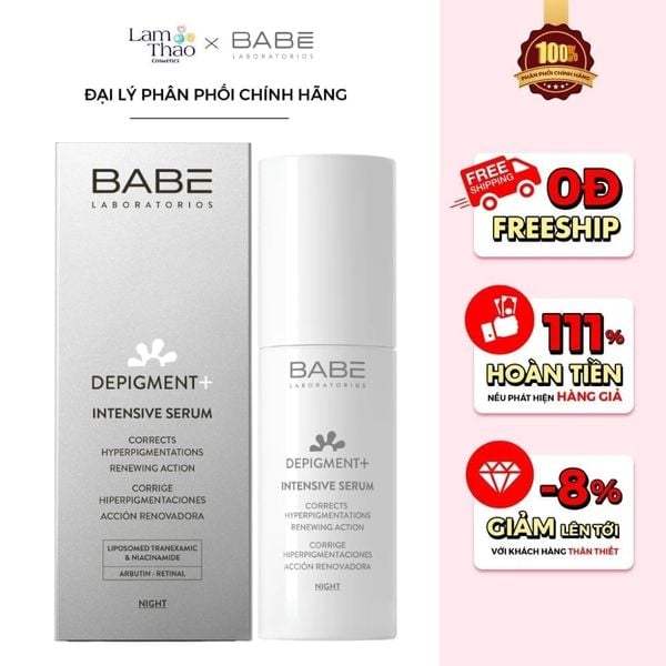 Tinh Chất Dưỡng Sáng Và Làm Mờ Vết Thâm Nám Laboratorios Babe Depigment+ Intensive Serum
