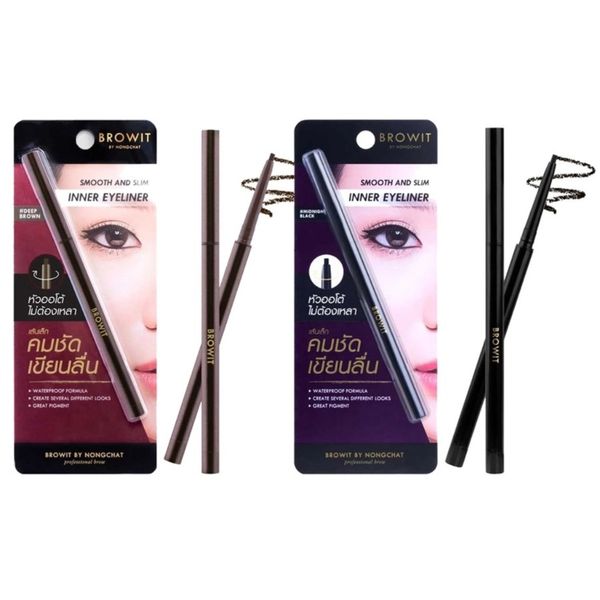 Kẻ Viền Mắt Trong Dạng Sáp Màu Đen Browit Slim Inner Eyeliner Midnight Black Smooth