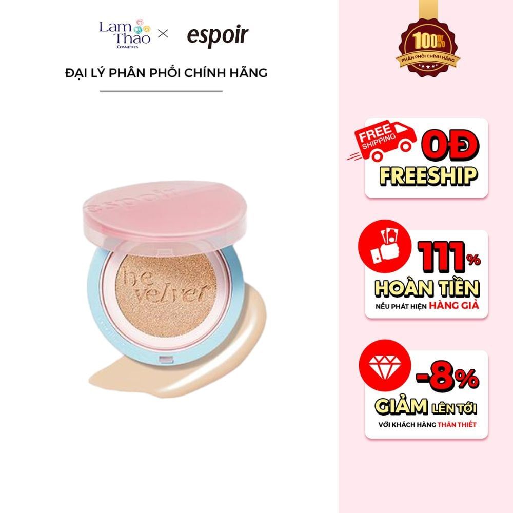 [Cherry Blossom Edition] Phấn Nước Espoir Pro Tailor Be Velvet Cover Cushion New Class (Kèm Lõi Refill)