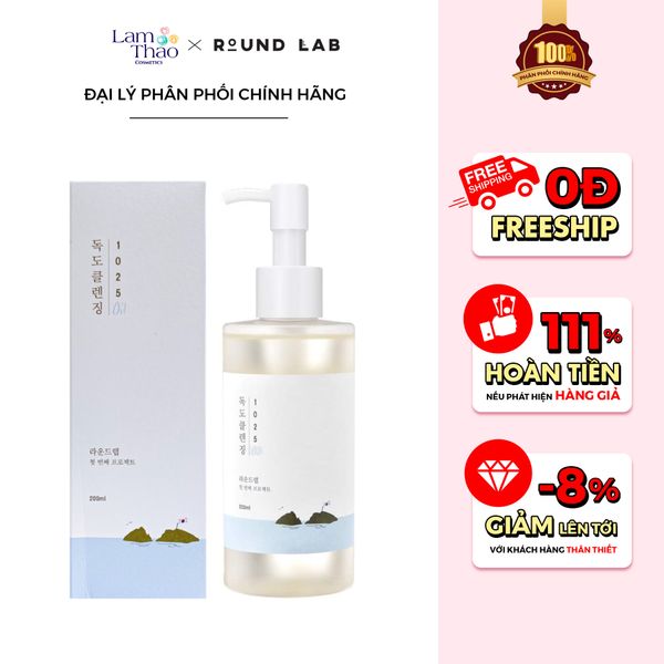 Dầu Tẩy Trang Dịu Nhẹ Round Lab 1025 Dokdo Cleansing Oil