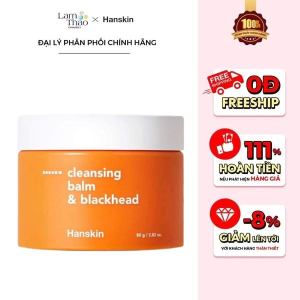 Sáp Tẩy Trang Làm Sạch Sâu, Hỗ Trợ Giảm Mụn Đầu Đen Hanskin Cleansing Balm & Blackhead