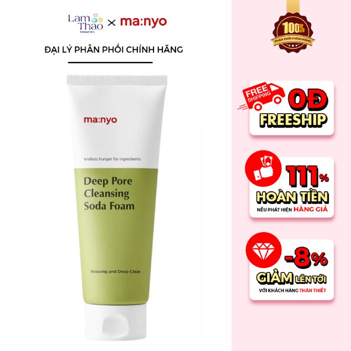 Sữa Rửa Mặt Làm Sạch Sâu Manyo Deep Pore Cleansing Soda Foam