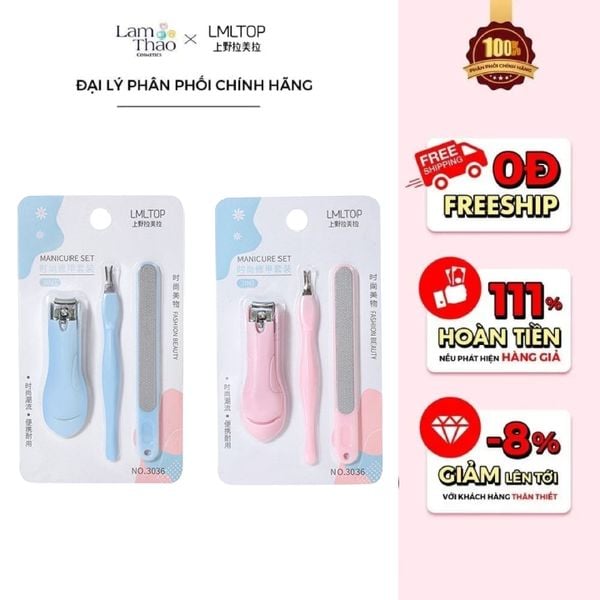 Set 3 Dụng Cụ Làm Móng LML TOP (Random Màu)