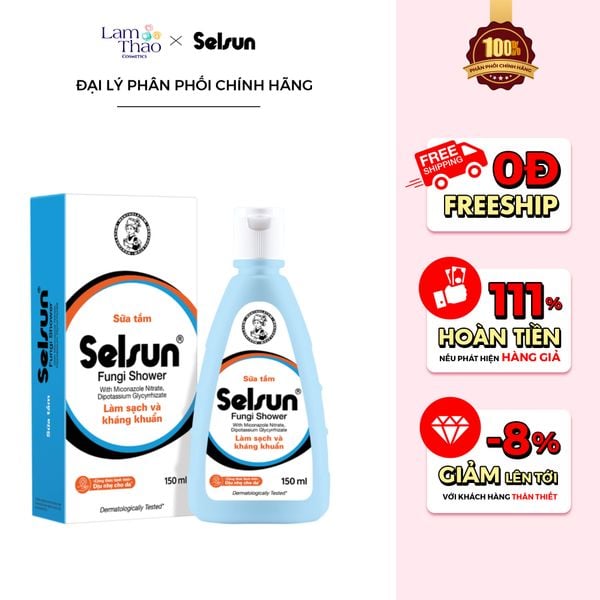 Sữa Tắm Hỗ Trợ Làm Sạch Kháng Viêm, Kháng Ngứa Selsun Fungi Shower