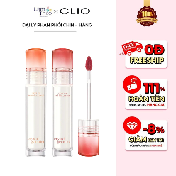 Son Tint Bóng Clio Crystal Glam Tint