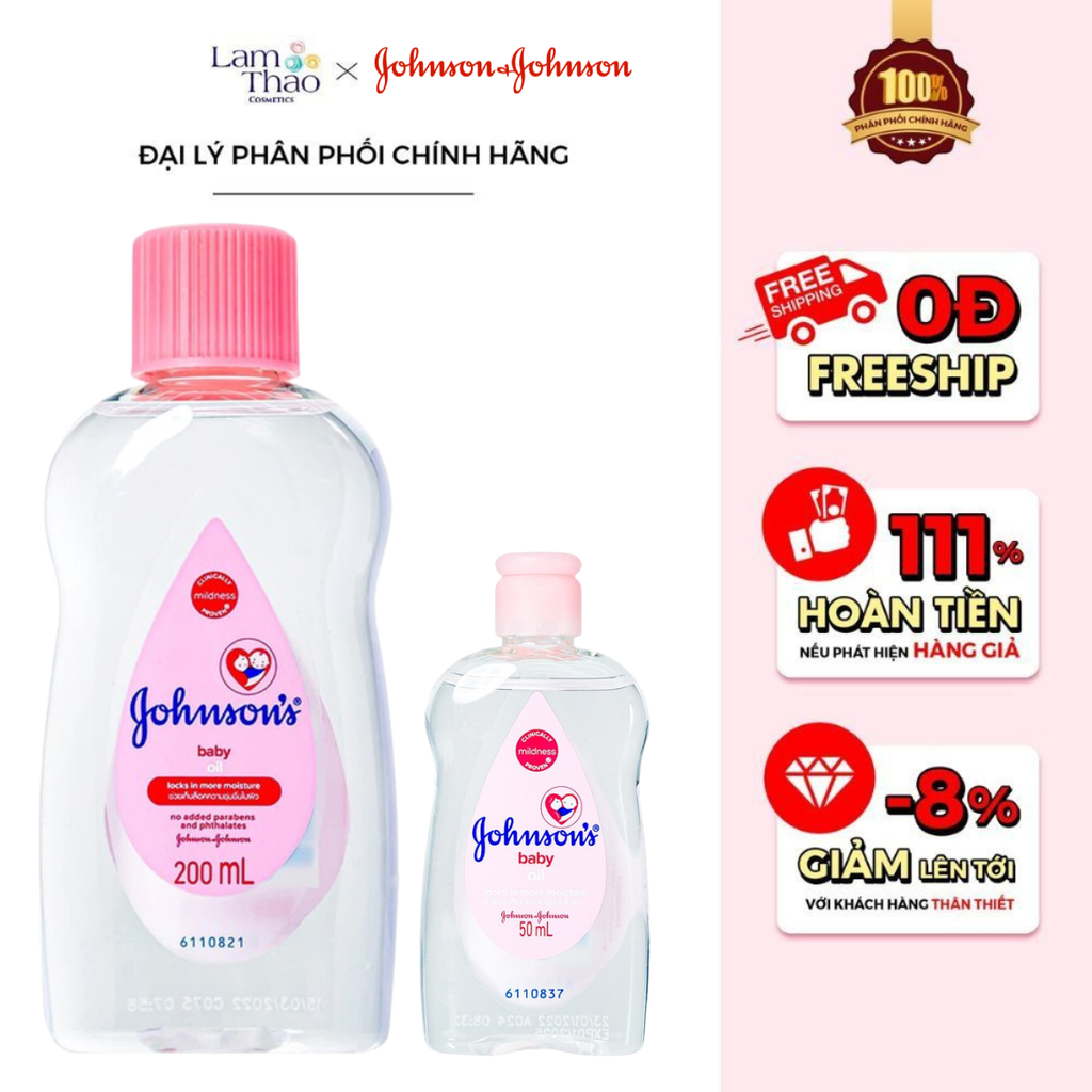 Dầu Massage Và Dưỡng Ẩm Johnson’s Baby Oil