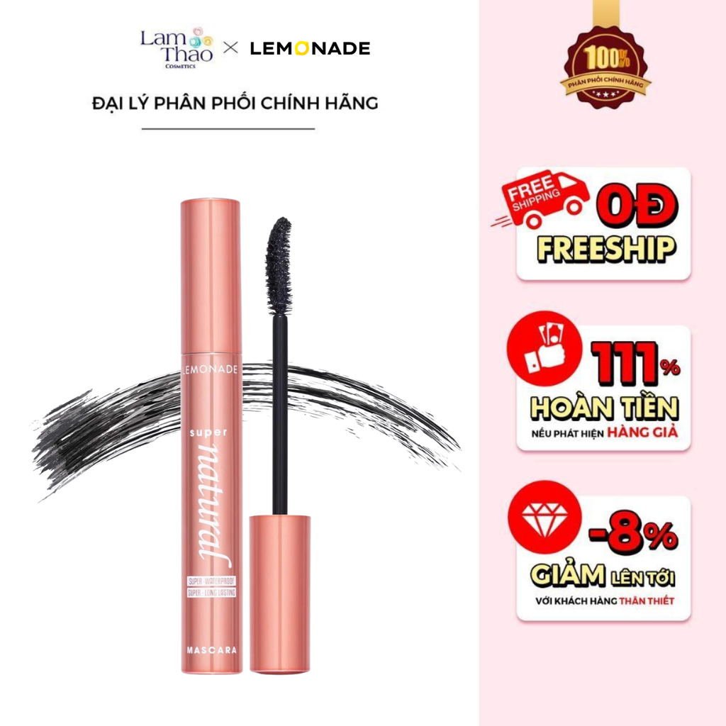 Mascara Làm Mi Cong Dày Lâu Trôi Lemonade Supernatural Mascara Black